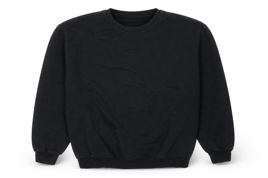 PRETTYLITTLETHING Womens Black Cotton Pullover Sweatshirt Size M Pullover