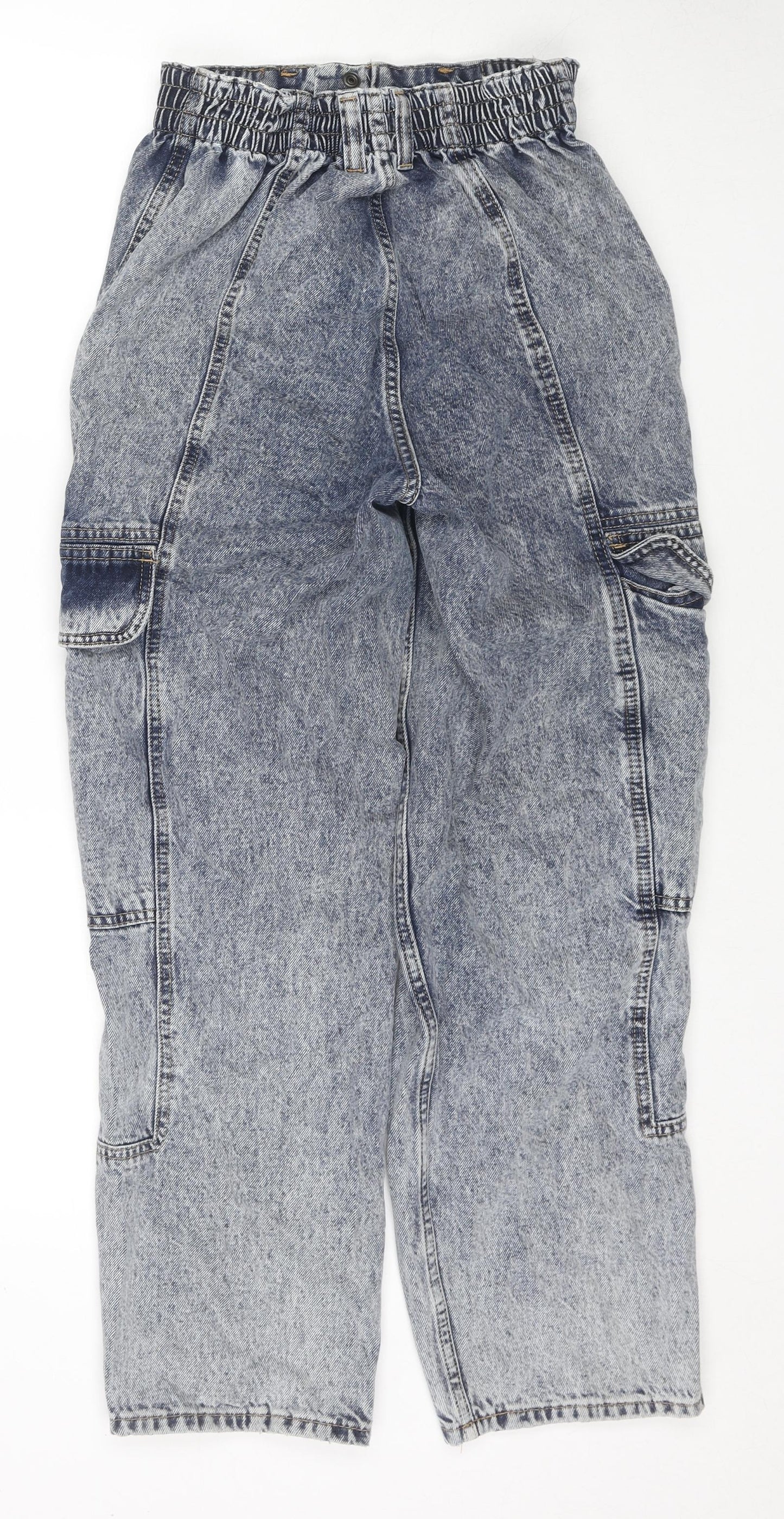 BDG Womens Blue Cotton Straight Jeans Size 27 in L30 in Regular Zip - Cargo Style