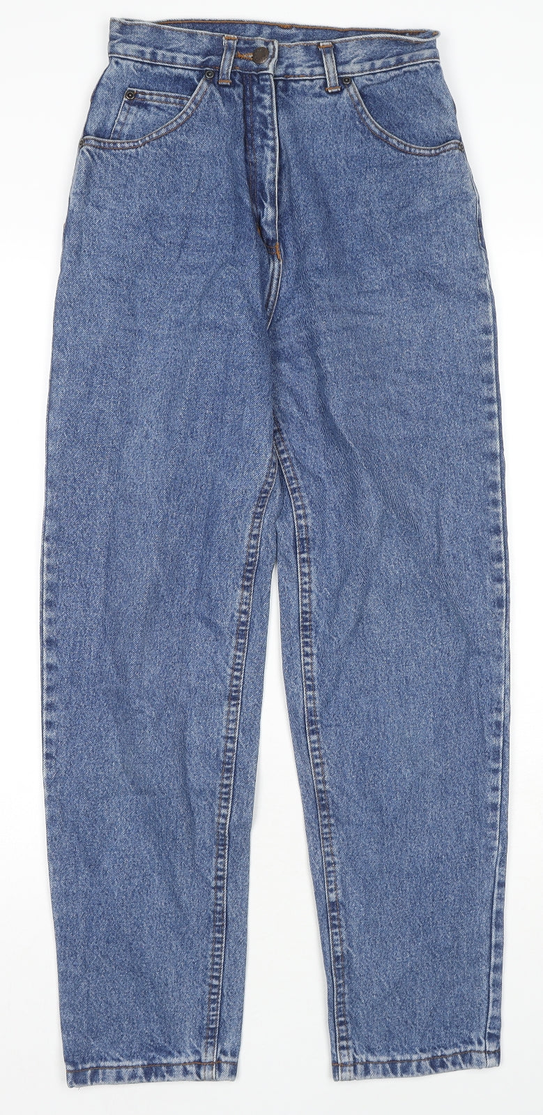 Americano Womens Blue Cotton Straight Jeans Size 24 in L28 in Regular Zip
