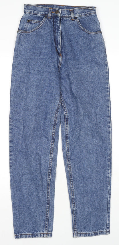 Americano Womens Blue Cotton Straight Jeans Size 24 in L28 in Regular Zip