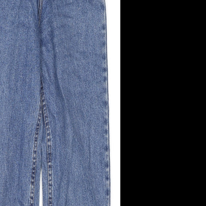 Americano Womens Blue Cotton Straight Jeans Size 24 in L28 in Regular Zip