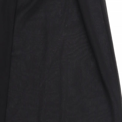 ASOS Womens Black Polyester Maxi Skirt Size 4 Tie