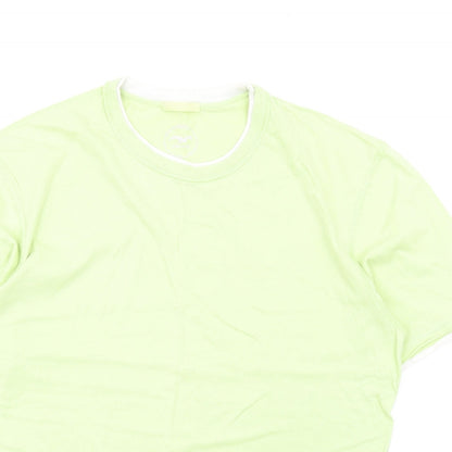 Blue Harbour Mens Green Cotton T-Shirt Size S Round Neck