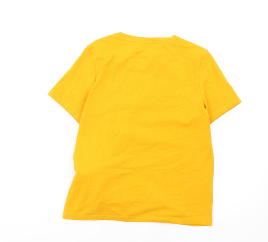 Autograph Womens Orange Cotton Camisole T-Shirt Size 8 Round Neck