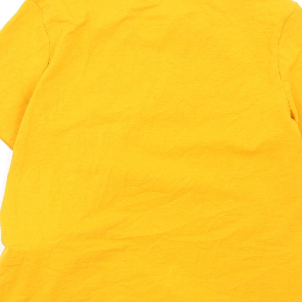 Autograph Womens Orange Cotton Camisole T-Shirt Size 8 Round Neck