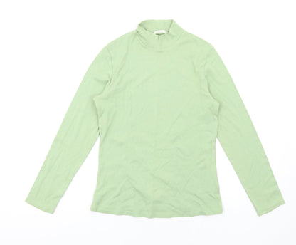 Womens UK Size 8 Marks and Spencer Green Basic T-Shirt