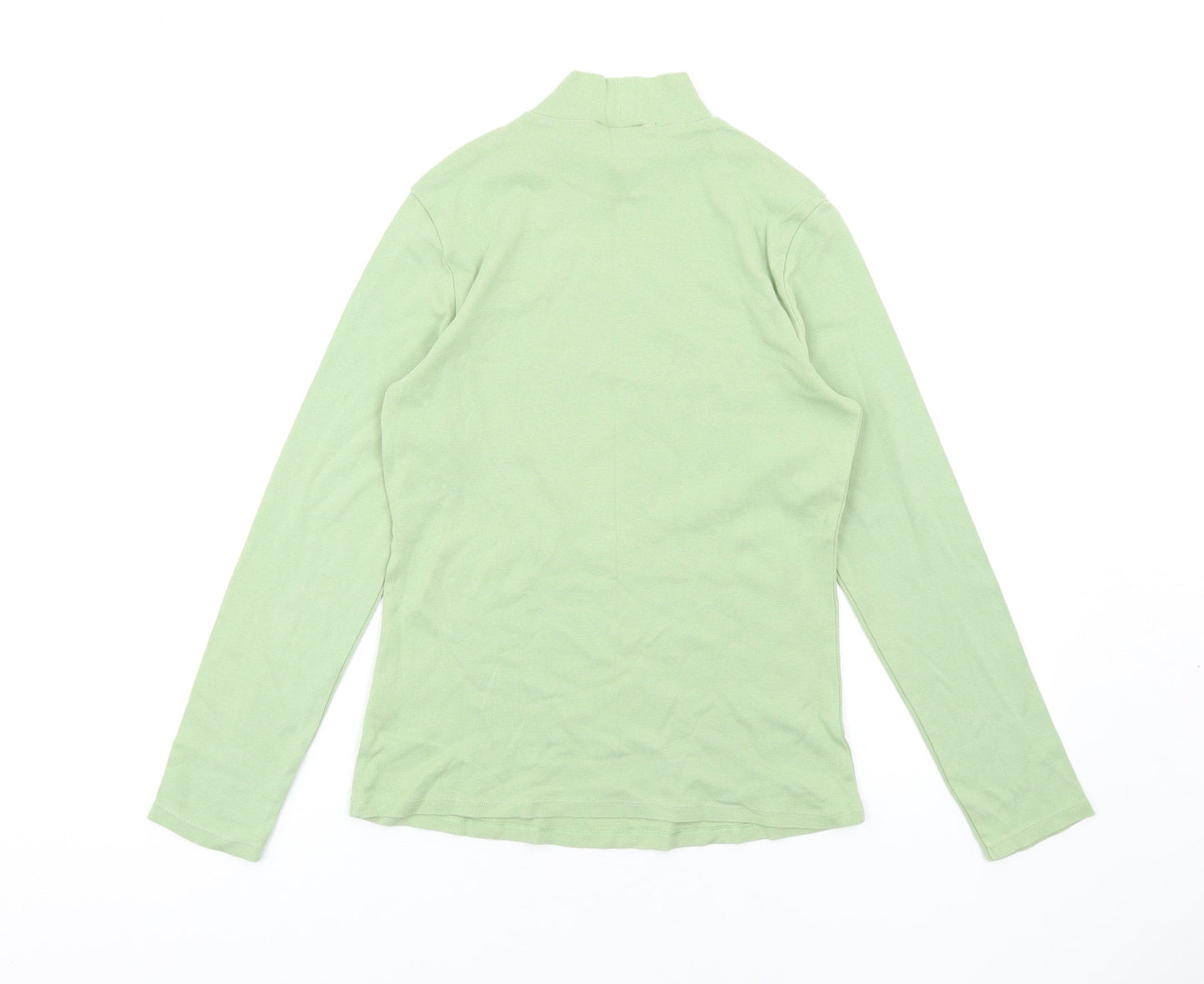 Womens UK Size 8 Marks and Spencer Green Basic T-Shirt