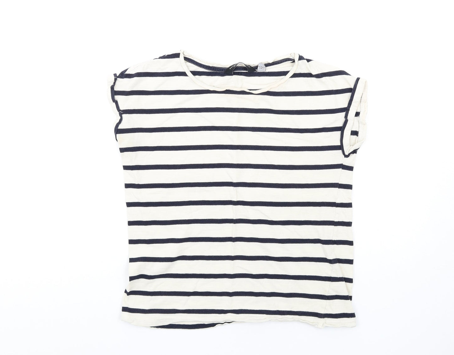 Womens UK Size 8 Dorothy Perkins Ivory Basic T-Shirt