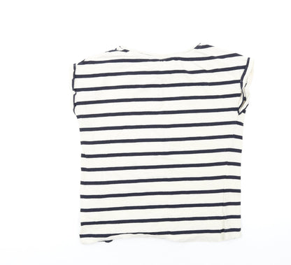 Womens UK Size 8 Dorothy Perkins Ivory Basic T-Shirt