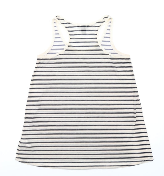 Womens UK Size M H&M Ivory Basic Tank