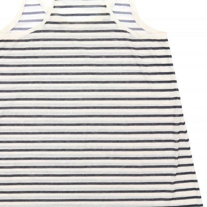Womens UK Size M H&M Ivory Basic Tank