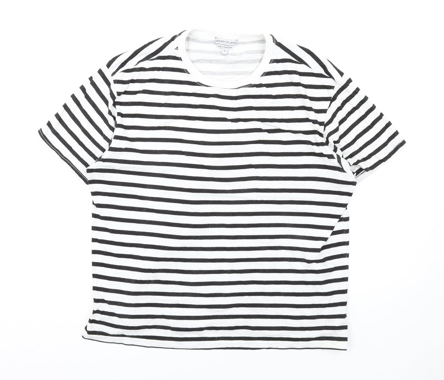 Womens UK Size M Another Influence White Basic T-Shirt