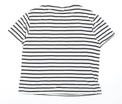 Womens UK Size M Another Influence White Basic T-Shirt