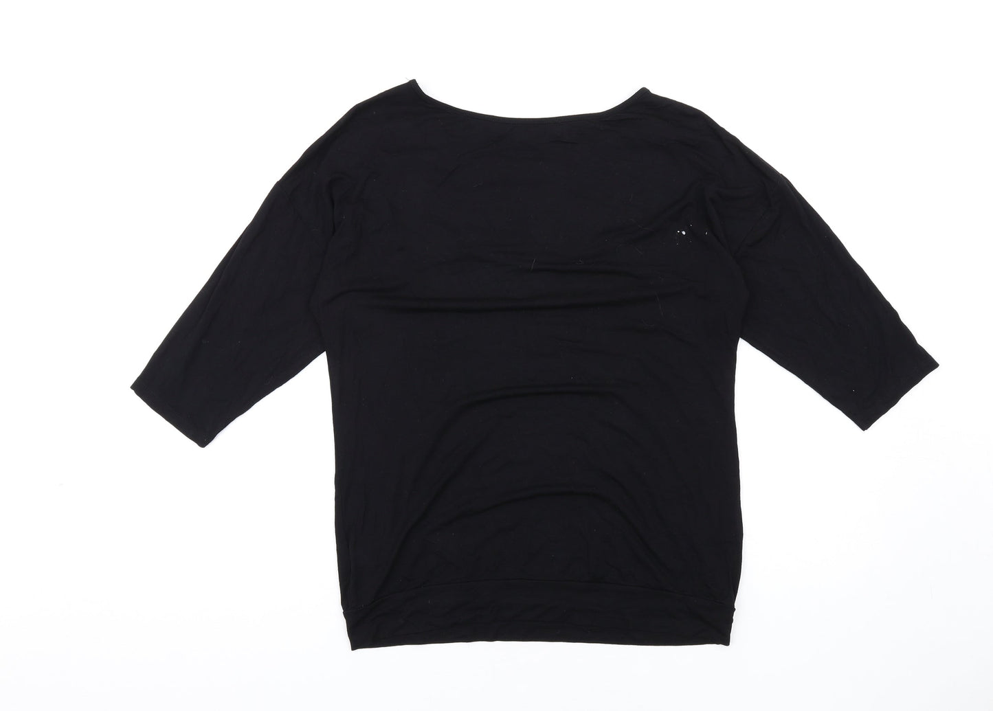 Womens UK Size 12 Principles Black Basic T-Shirt
