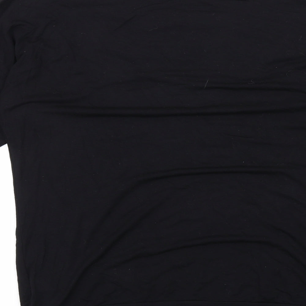 Womens UK Size 12 Principles Black Basic T-Shirt