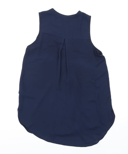 Womens UK Size 10 H&M Blue Basic Blouse