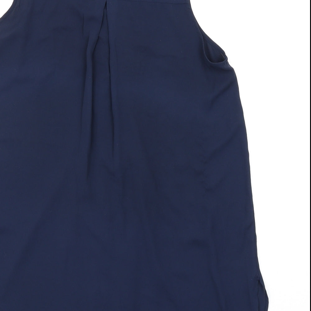 Womens UK Size 10 H&M Blue Basic Blouse