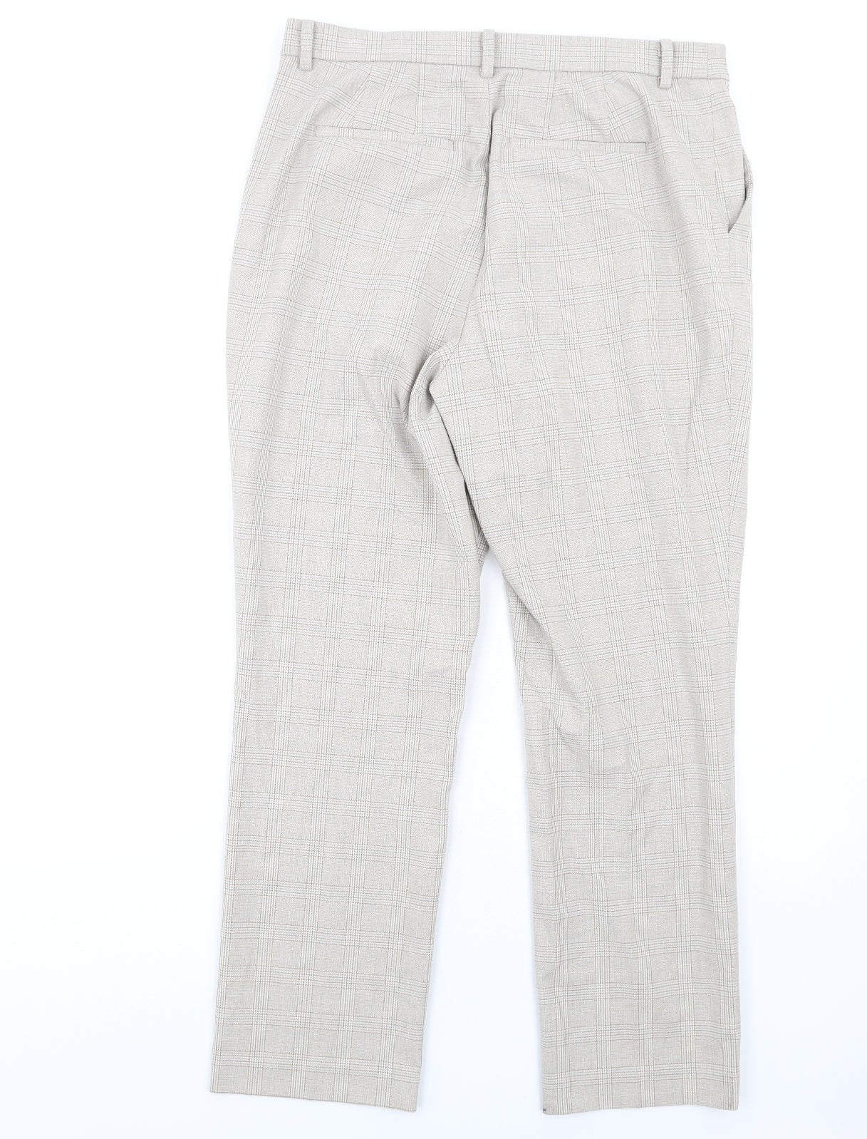 Womens UK Size 30 in Uniqlo Regular Fit Dress Pants Beige Trousers