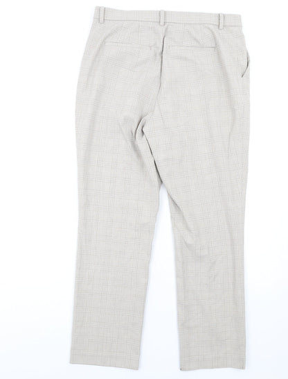Womens UK Size 30 in Uniqlo Regular Fit Dress Pants Beige Trousers