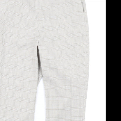 Womens UK Size 30 in Uniqlo Regular Fit Dress Pants Beige Trousers