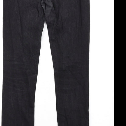 H&M Womens Black Cotton Skinny Jeans Size 30 in L32 in Regular Zip - Studded Pockets