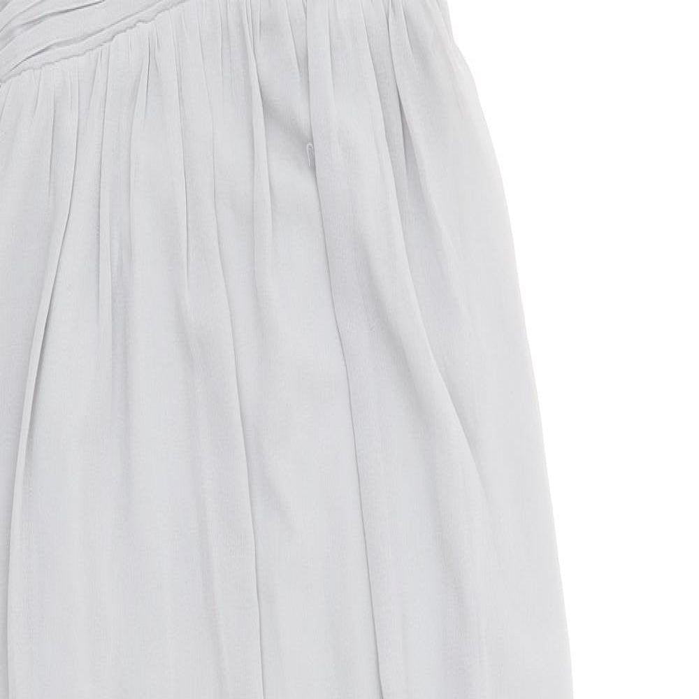 Little Mistress Womens Grey Polyester Maxi Size 12 Round Neck Pullover