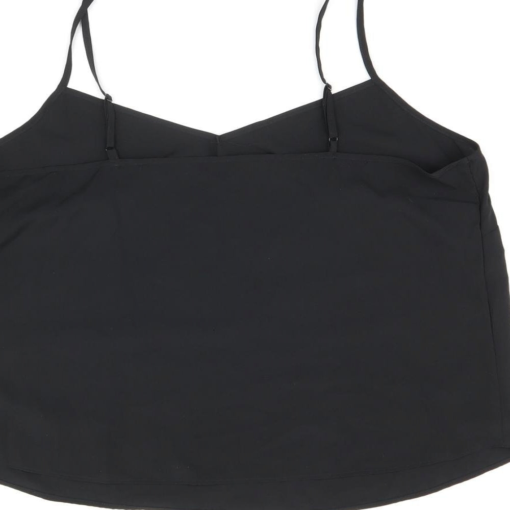 Womens UK Size 12 Marks and Spencer Black Camisole Tank
