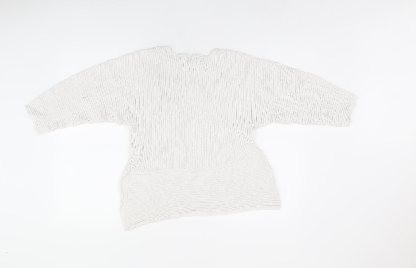 Womens UK Size S Mango White Basic Blouse