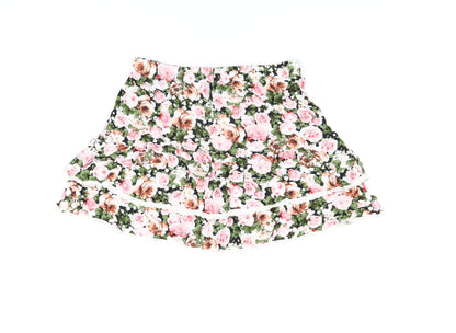 FOREVER 21 Womens Multicoloured Floral Rayon Mini Skirt Size M
