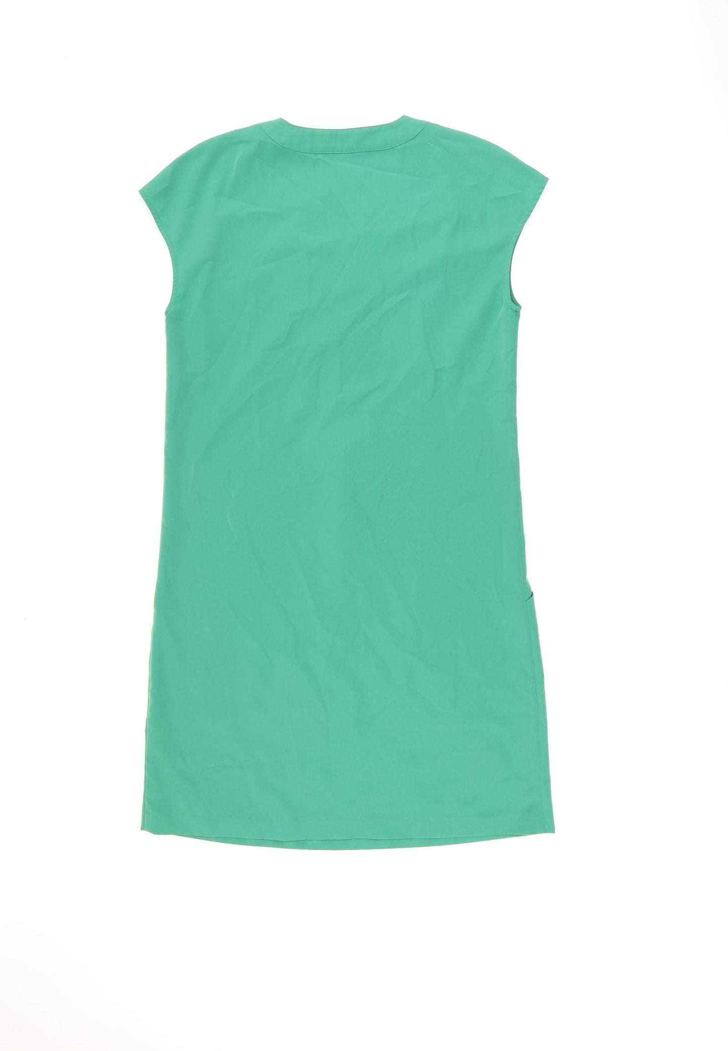 Coercion Womens Green Polyester Shift Size XS V-Neck Pullover