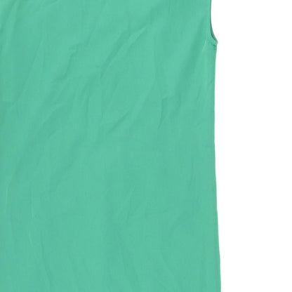 Coercion Womens Green Polyester Shift Size XS V-Neck Pullover