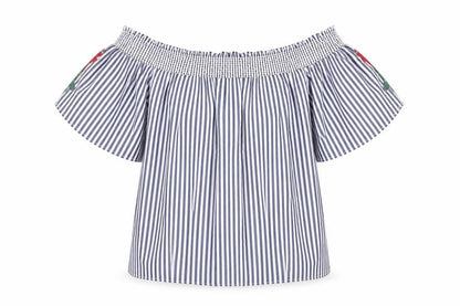 Womens UK Size 12 Marks and Spencer Blue Basic Blouse