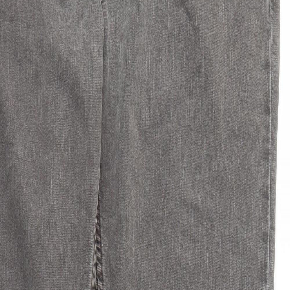 Yessica Womens Grey Cotton Straight Jeans Size 32 in L30 in Regular Zip
