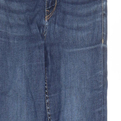 Divided by H&M Womens Blue Cotton Skinny Jeans Size 8 L27 in Regular Zip