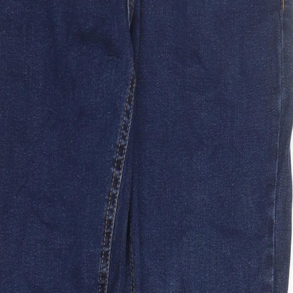Denim & Co. Mens Blue Cotton Straight Jeans Size 30 in L30 in Slim Button