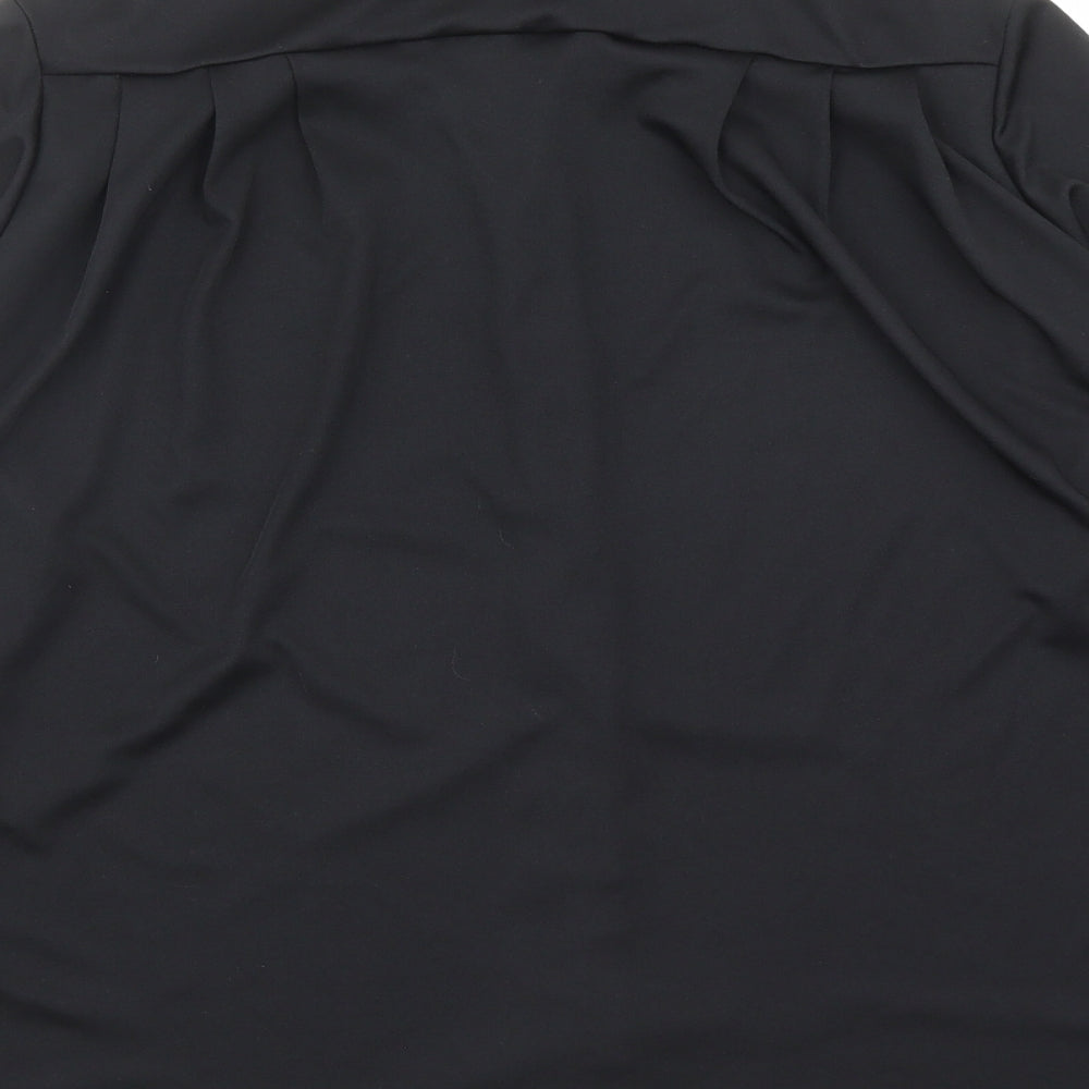 Womens UK Size 14 St Michael Black Basic Button-Up