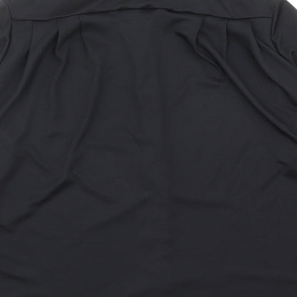 Womens UK Size 14 St Michael Black Basic Button-Up