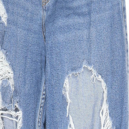 Hollister Womens Blue Cotton Straight Jeans Size 28 in L26 in Regular Zip