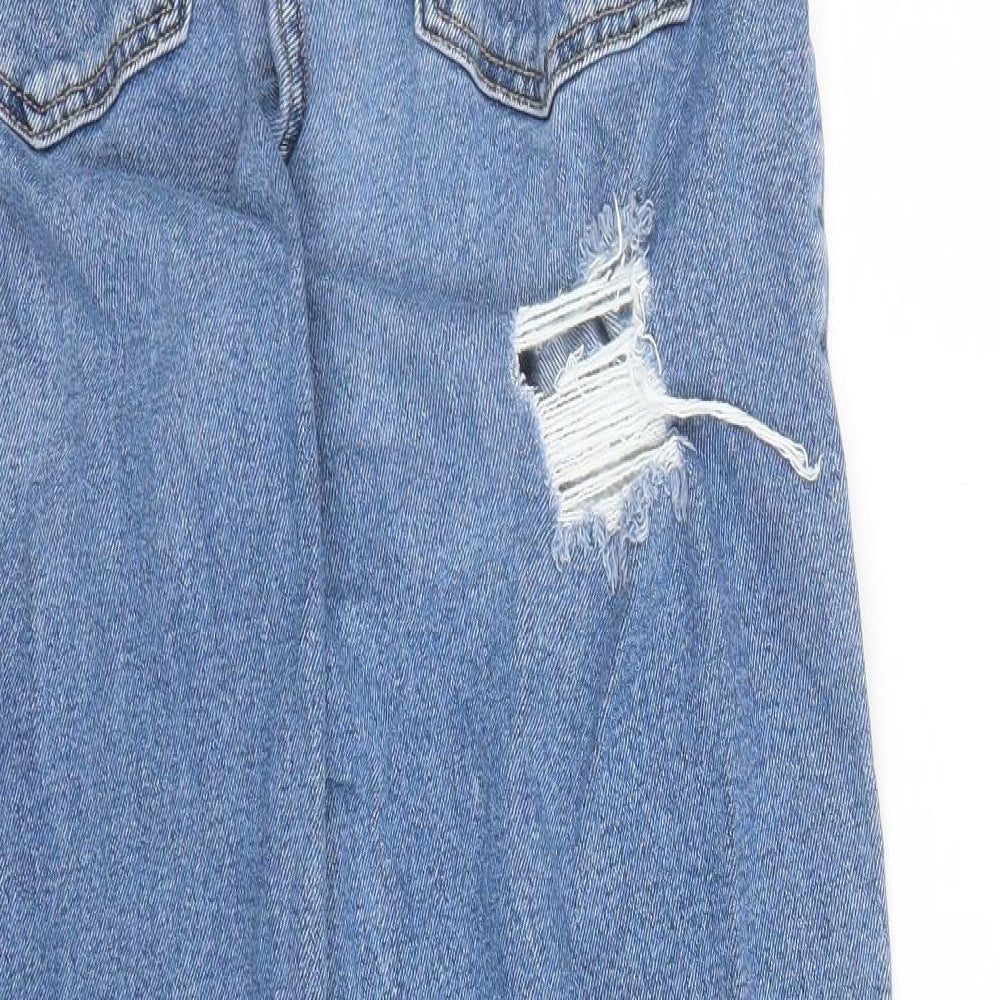 Hollister Womens Blue Cotton Straight Jeans Size 28 in L26 in Regular Zip