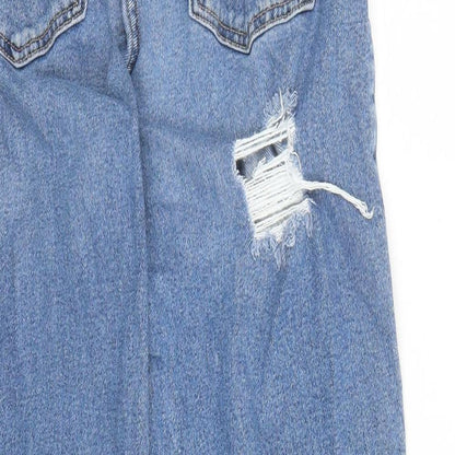 Hollister Womens Blue Cotton Straight Jeans Size 28 in L26 in Regular Zip