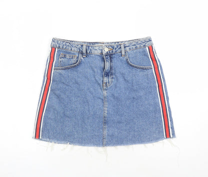 Womens UK Size 12 Denim & Co. A-Line Denim Skirt