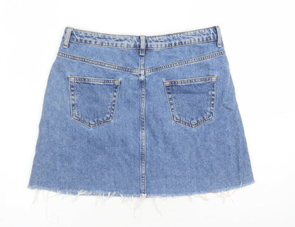 Womens UK Size 12 Denim & Co. A-Line Denim Skirt