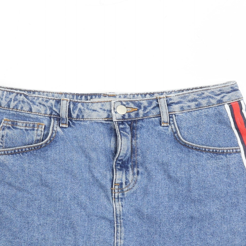 Womens UK Size 12 Denim & Co. A-Line Denim Skirt