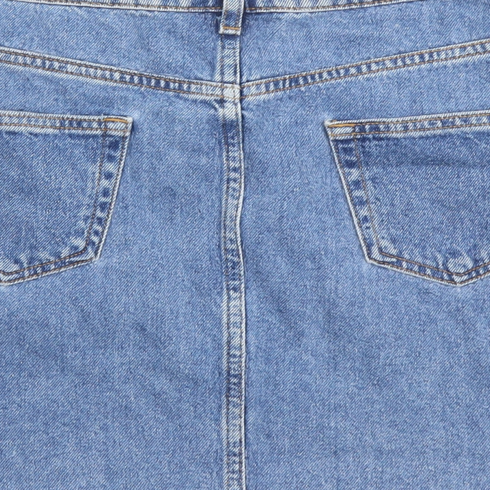 Womens UK Size 12 Denim & Co. A-Line Denim Skirt