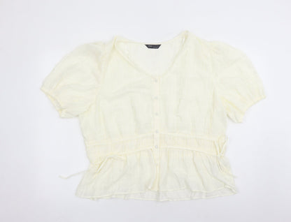 Womens UK Size 20 Marks and Spencer Ivory Basic Blouse