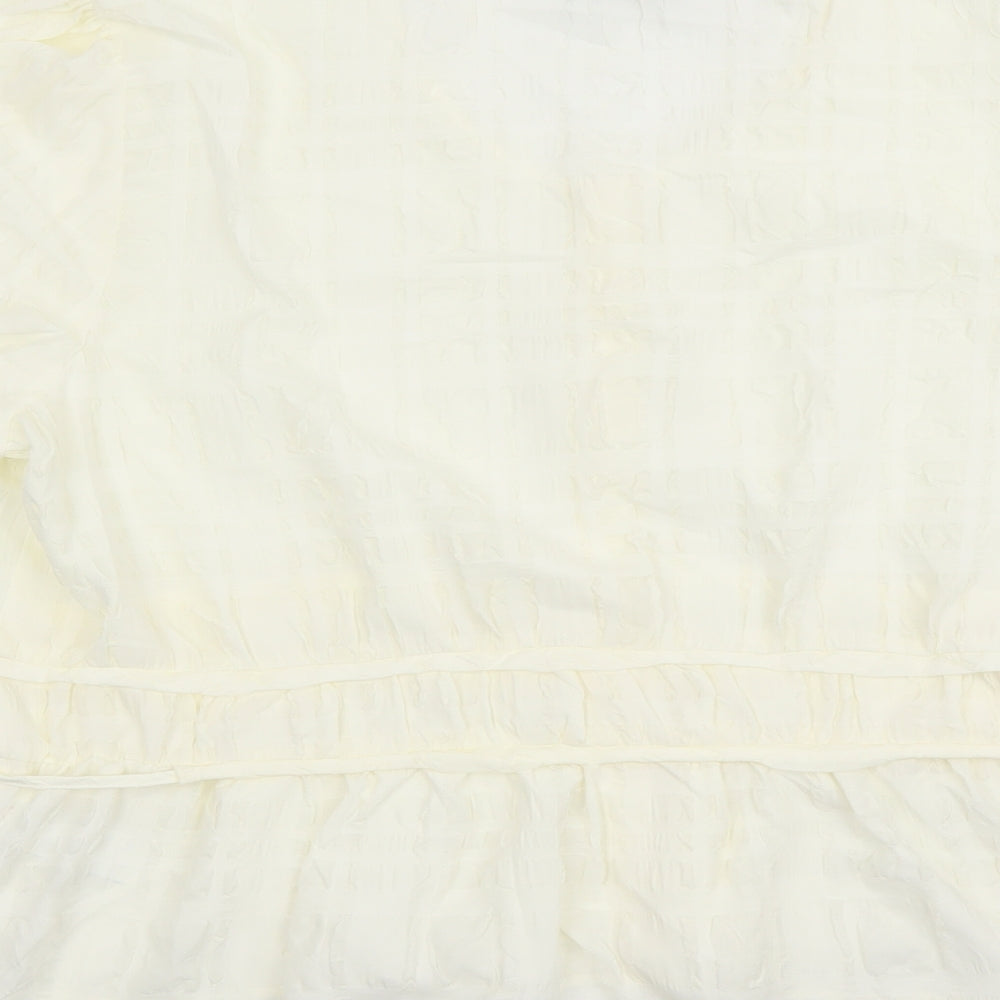 Womens UK Size 20 Marks and Spencer Ivory Basic Blouse