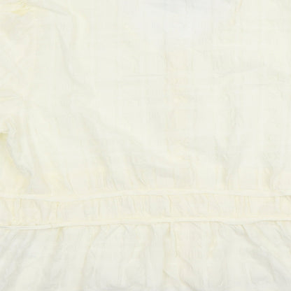 Womens UK Size 20 Marks and Spencer Ivory Basic Blouse