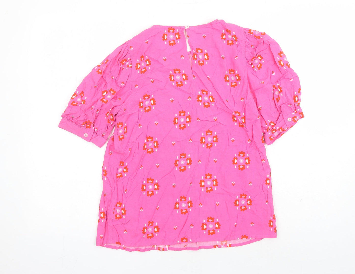 Womens UK Size 8 Marks and Spencer Pink Basic Blouse