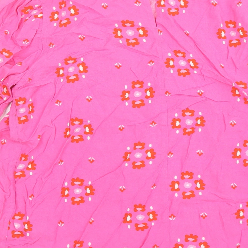 Womens UK Size 8 Marks and Spencer Pink Basic Blouse