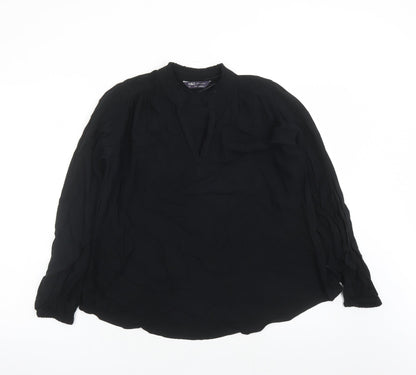 Womens UK Size 8 Marks and Spencer Black Basic Blouse